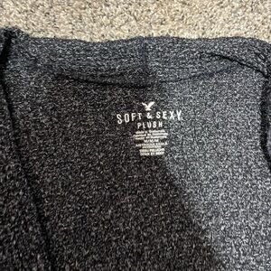 American Eagle Outfitters Soft & Sexy Plush Cardigan - Black